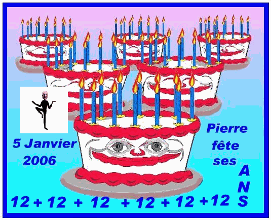  ANNIVERSAIRE de mes 72 ans