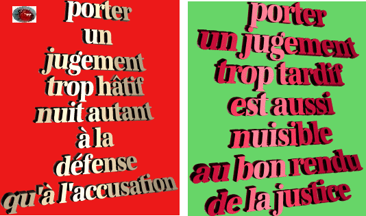JUSTICE  ET  JUGEMENT