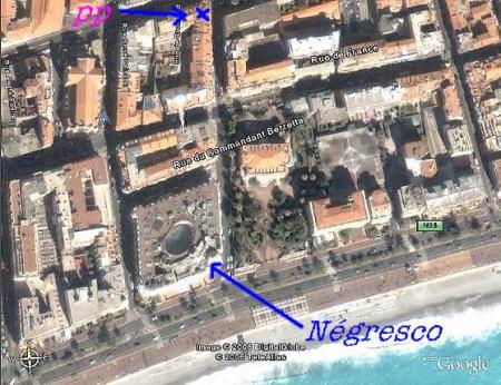    grâce à GOOGLE EARTH j'ai pu localiser notre ancien studio à Nice
