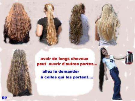  avoir de longs cheveux