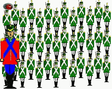 Général top agité ! troupe déconcentrée....