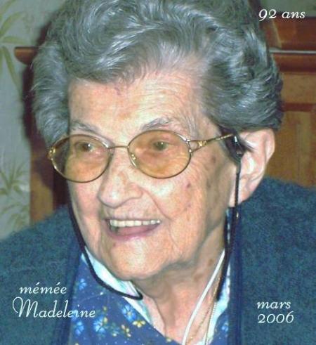 ma belle-mère :Madeleine
