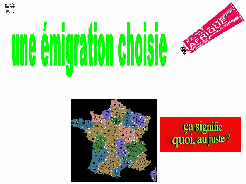 une émigration choisie
