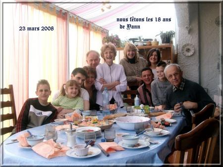 23 mars 2008 :Yann f&ecirc;te ses 18 ans