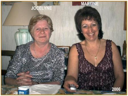 MARTINE et son amie JOCELYNE