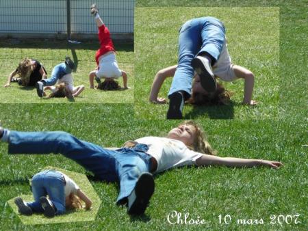 Cho&eacute;e s'occupe... pendant les match de ses fr&egrave;res....