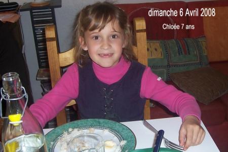  Chlo&eacute;e f&ecirc;te ses 7ans