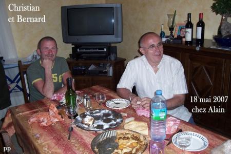 Christian et Bernard ,chez Alain