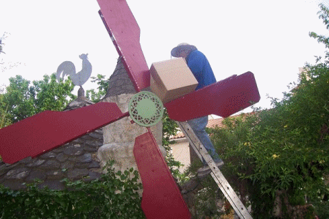 un essaim dans la tourelle.....