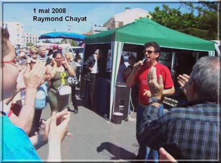 Raymond Chayat chante , le 1 mai, au Mas de Mingue
