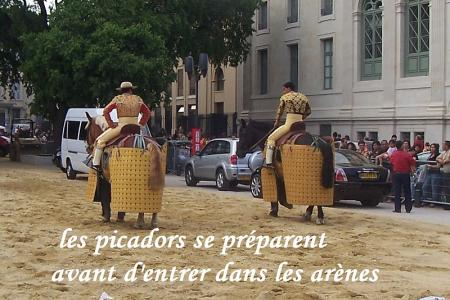 arriv&eacute;e des picadors