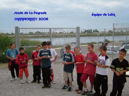Lock et son équipe au stade de La Peyrade