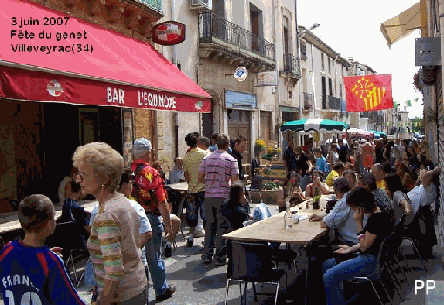 la fête du genêt à Villeveyrac (hérault)