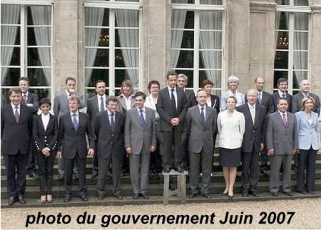 LE gouvernement avant les législatives de Juin 2007