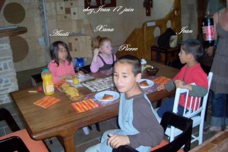 pour se rappeler des noms....chez Jean et Estelle