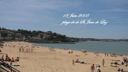 sur la plage de St Jean de Luz