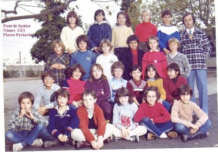 école de Pont de Justice Nîmes CE1 ( date oubliée..)