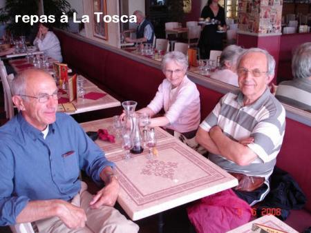 repas &agrave; La Tosca avec Roger et Paulette