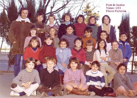 école de Pont de Justice Nîmes CE1 ( date oubliée..)