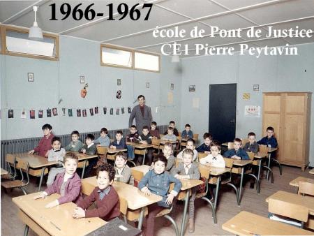 école de Pont de Justice   CE1 1966-1967
