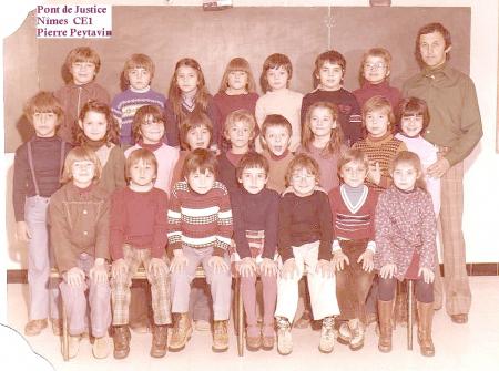 école de Pont de Justice Nîmes CE1 ( date oubliée..)