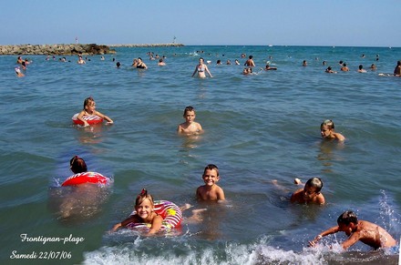 Frontignan-plage : dans l'eau à 28.....