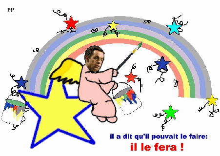 quel peintre cet ange-pr&eacute;sident...!