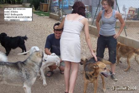 William et Anne-Marie visitent le refuge