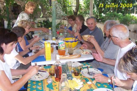 repas au jardin