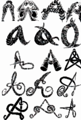 alphabet  pour d&eacute;coration