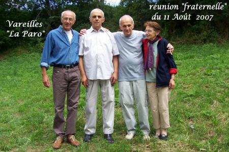 r&eacute;union fraternelle &agrave; VAREILLES