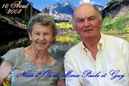 noces d'or de Marie-Paule et Guy &agrave; Chatel-Guyon