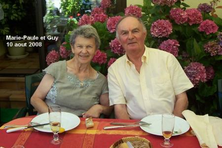 CE 10 aout Marie-Paule et Guy f&ecirc;tent leurs noces d'or