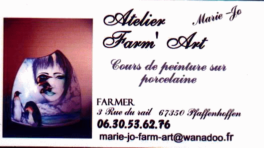 marie-jo caresse la porcelaine avec bonheur et talent
