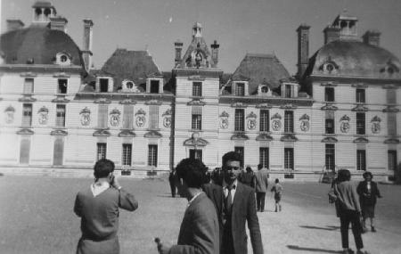 Henri Trézéguet aux chateaux de la Loire en 1953...