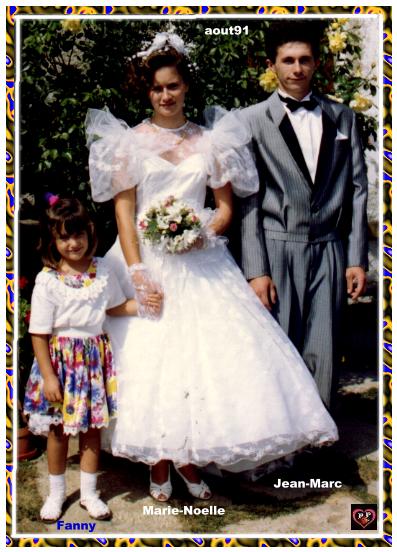Fanny au mariage de Jean-Marc et Marie-Noelle