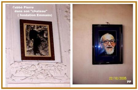 présence en image de l'abbé Pierre