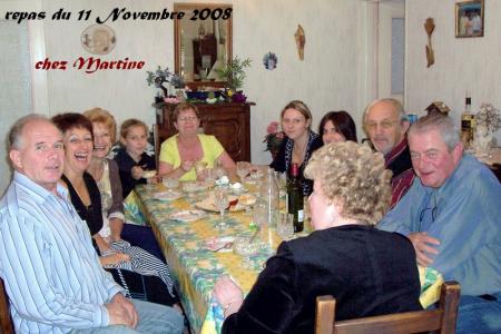 repas du 11 NOVEMBRE chez Martine