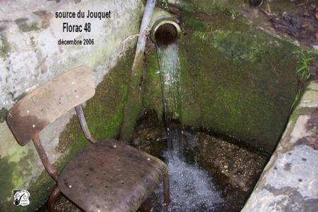 la source du Jouquet à Florac (48)