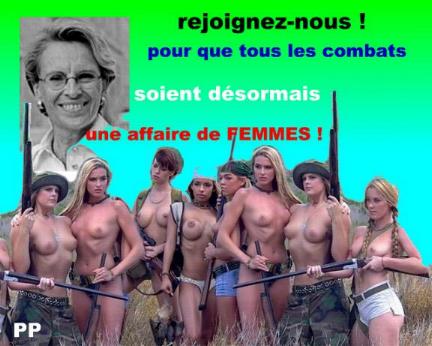   et si la guerre  n'était voulue que par les femmes ! qui s'en plaindrait?